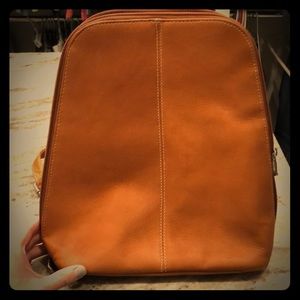 Leather backpack
